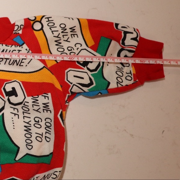 Vintage Handmade Comic Book Sweater - Picture 4 of 7